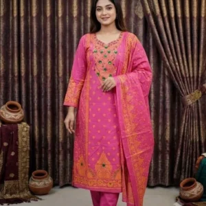 মাত্র ১২০০ টাকায় ৩ সেট বুটিকস থ্রি-পিস